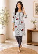 Floral Print Kurti (XL)