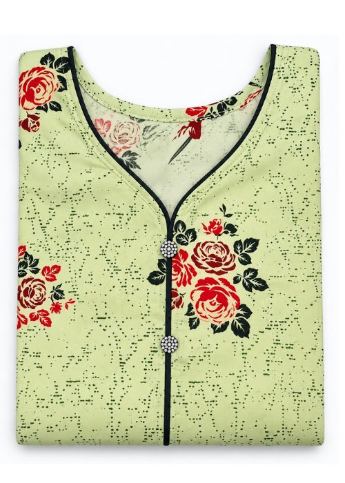 Flower Printed Kurthi - Image 3